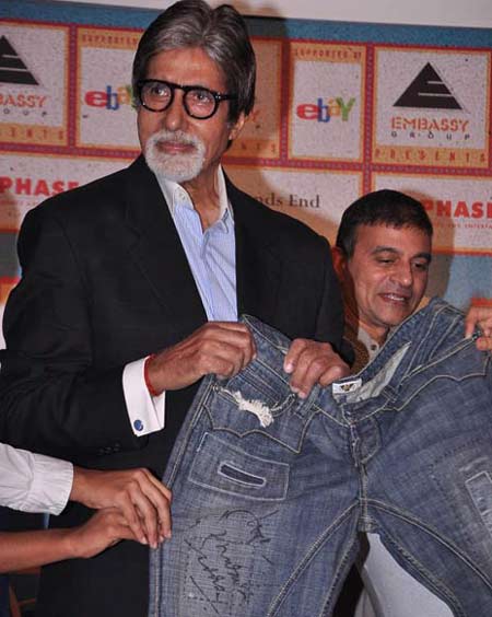 Amitabh Bachchan Charity, Amitabh Bachchan jeans, Amitabh Bachchan parimaka, charity Amitabh Bachchan